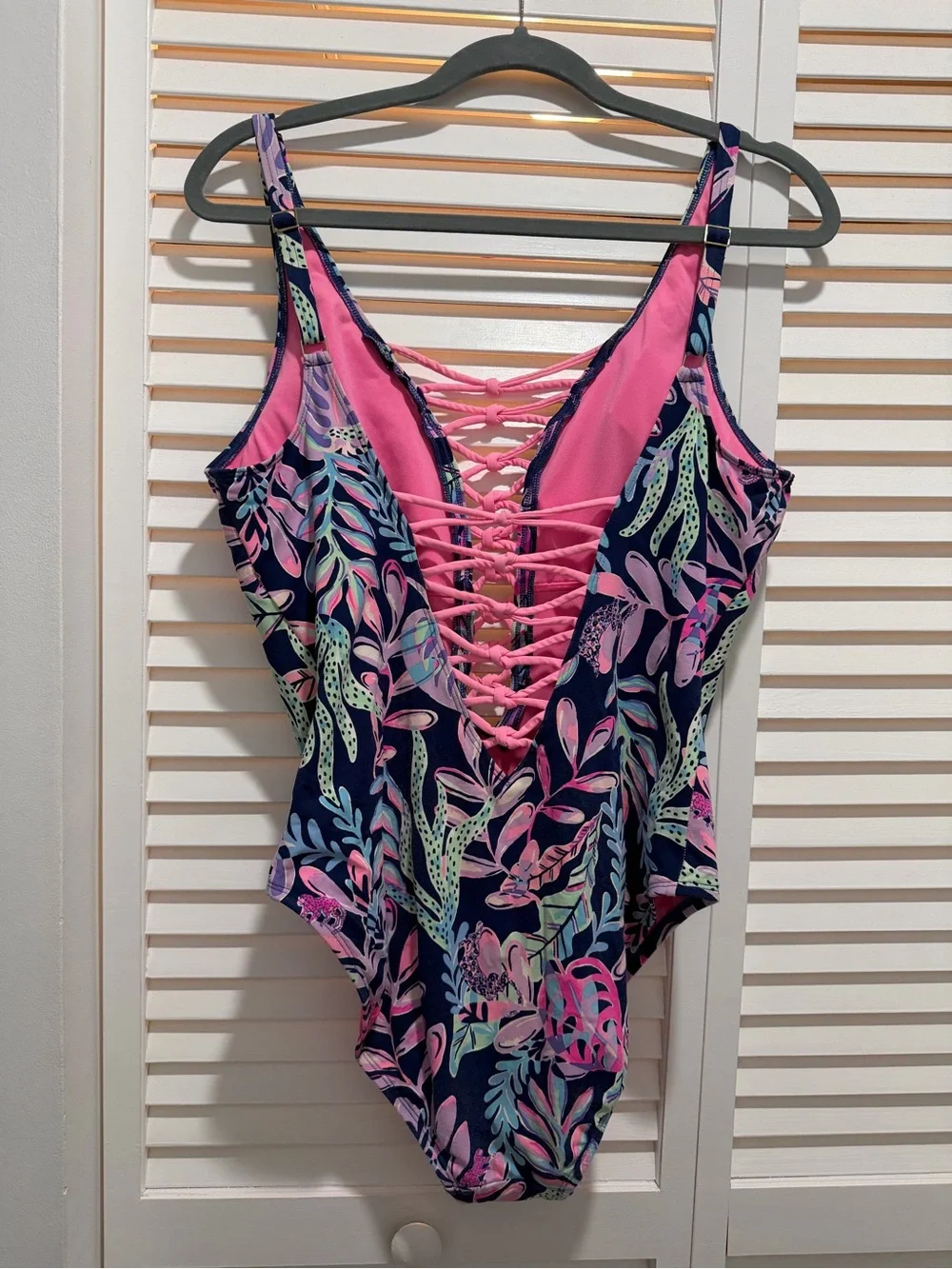 Lilly Pulitzer One Piece Lattice Swimsuit